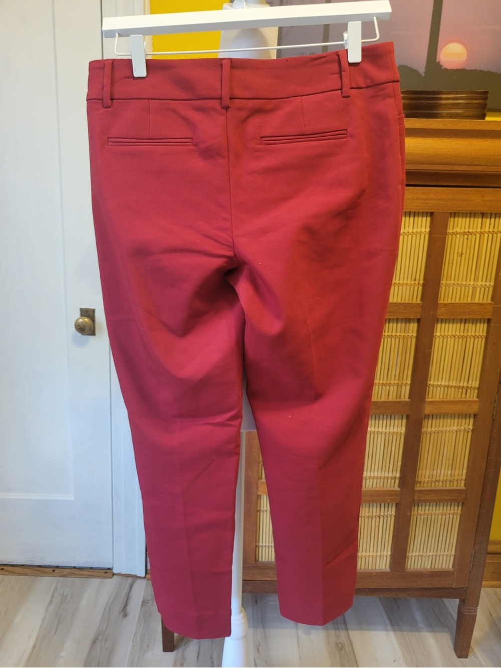 NWOT Roz & Ali Deep Red Trousers - Picture 2 of 6